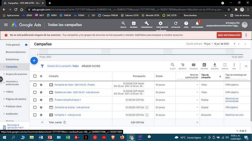 Mi Proyecto del curso: Google Ads y Facebook Ads desde cero 6