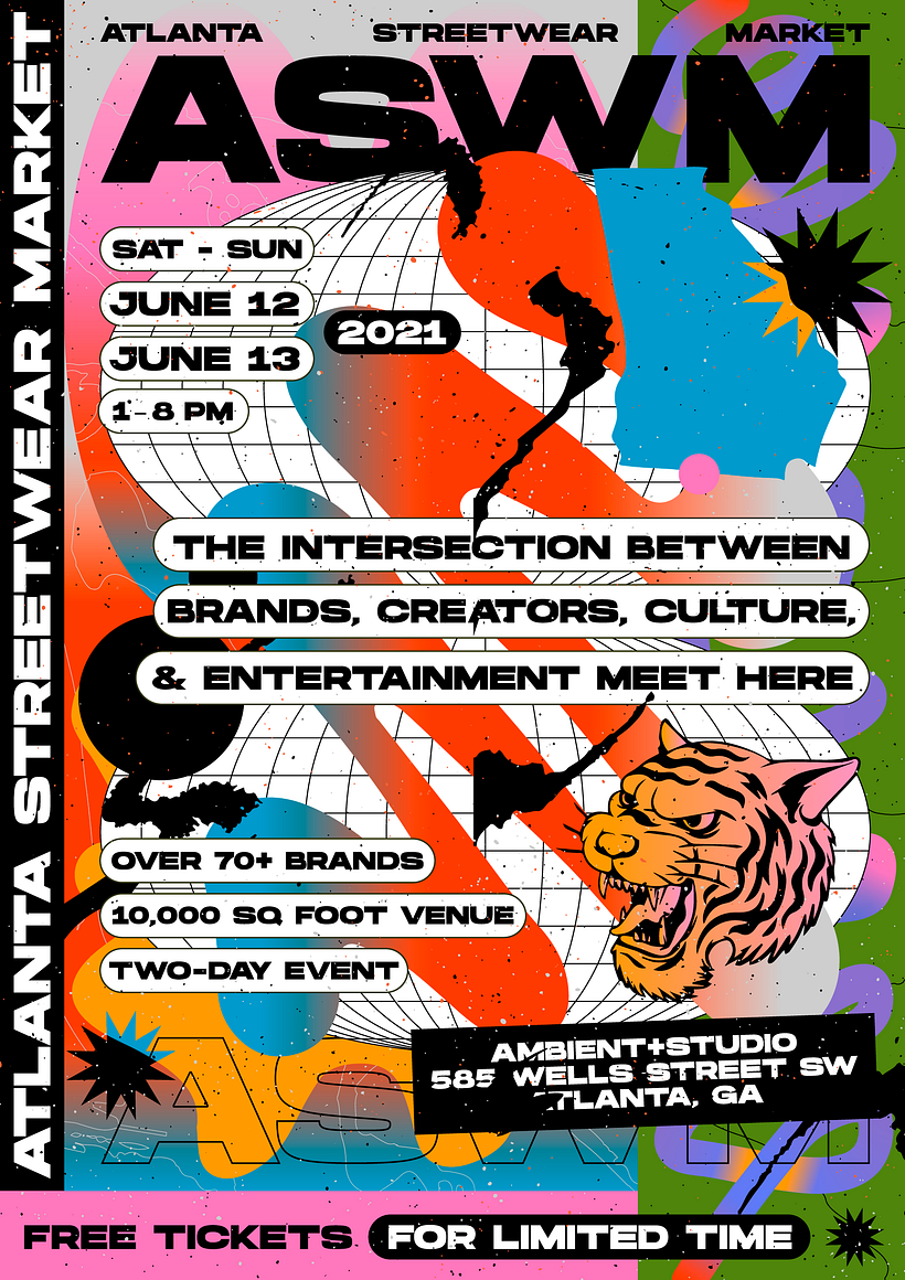 Posters ATLANTA STREETWEAR MARKET 2021 3