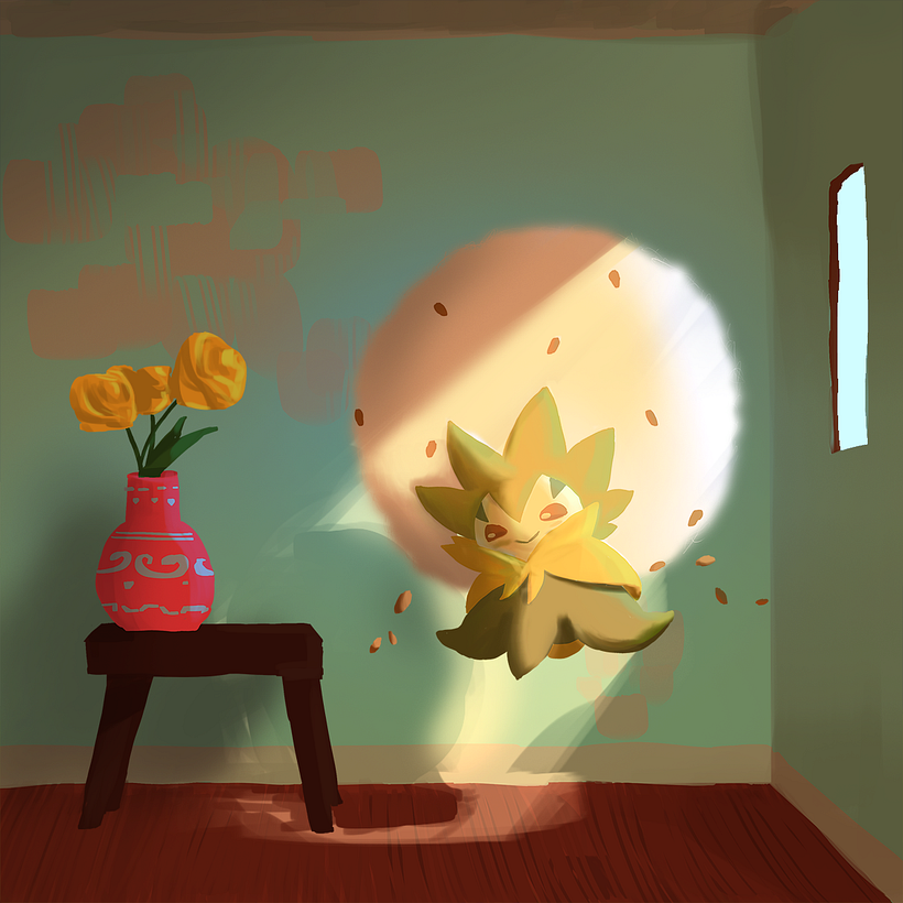 Eldegoss (Daytime-Interior)