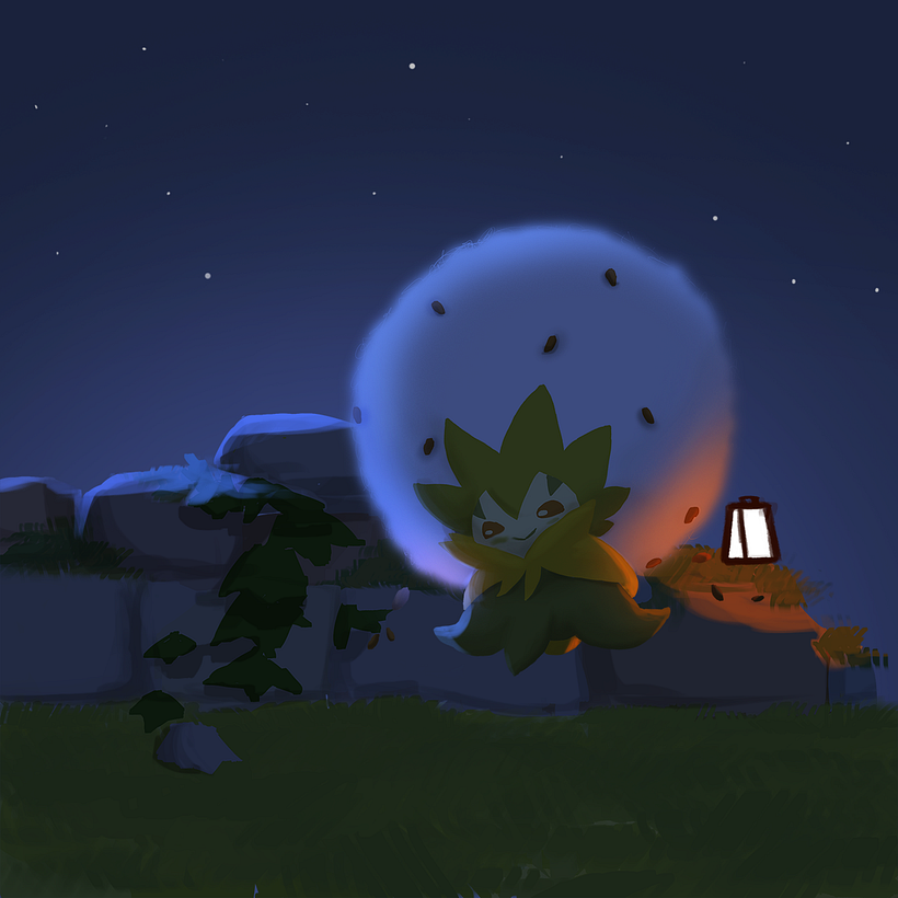 Eldegoss (Night-Exterior)