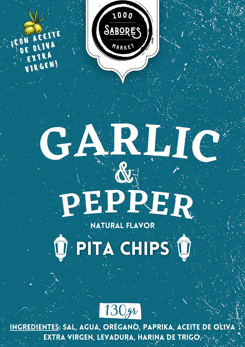Etiquetas para Pita chips 2