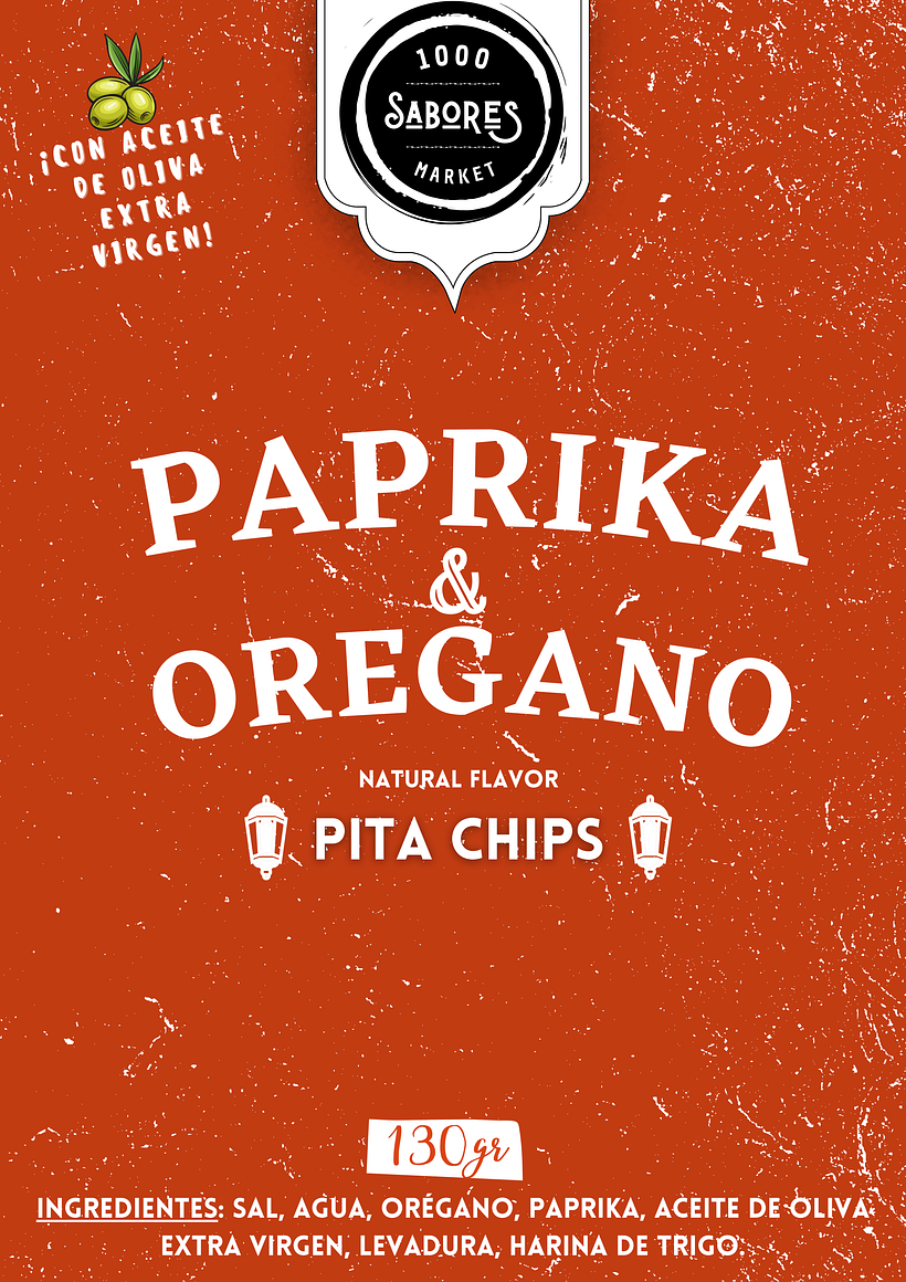 Etiquetas para Pita chips 2