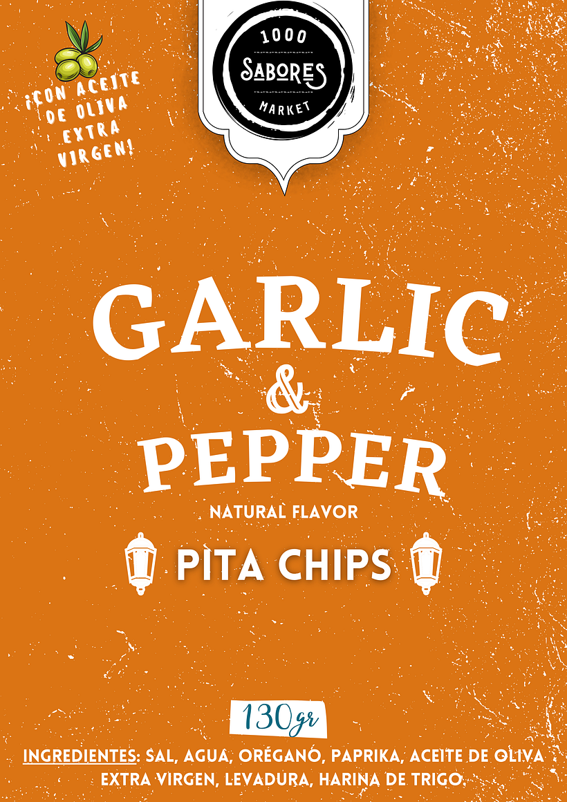 Etiquetas para Pita chips 4