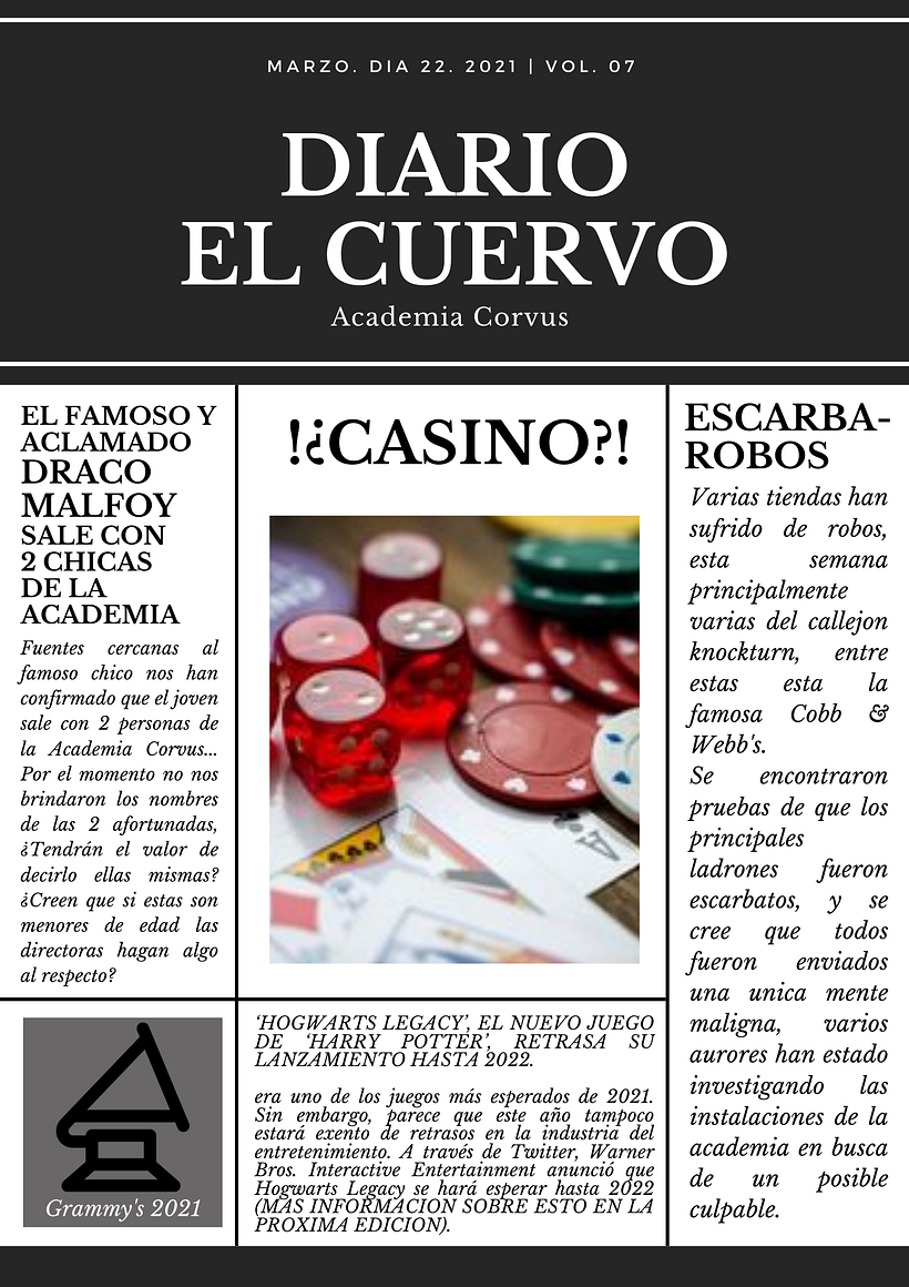 El cuervo || Portada del volumen 7 (Academia Corvus) 1