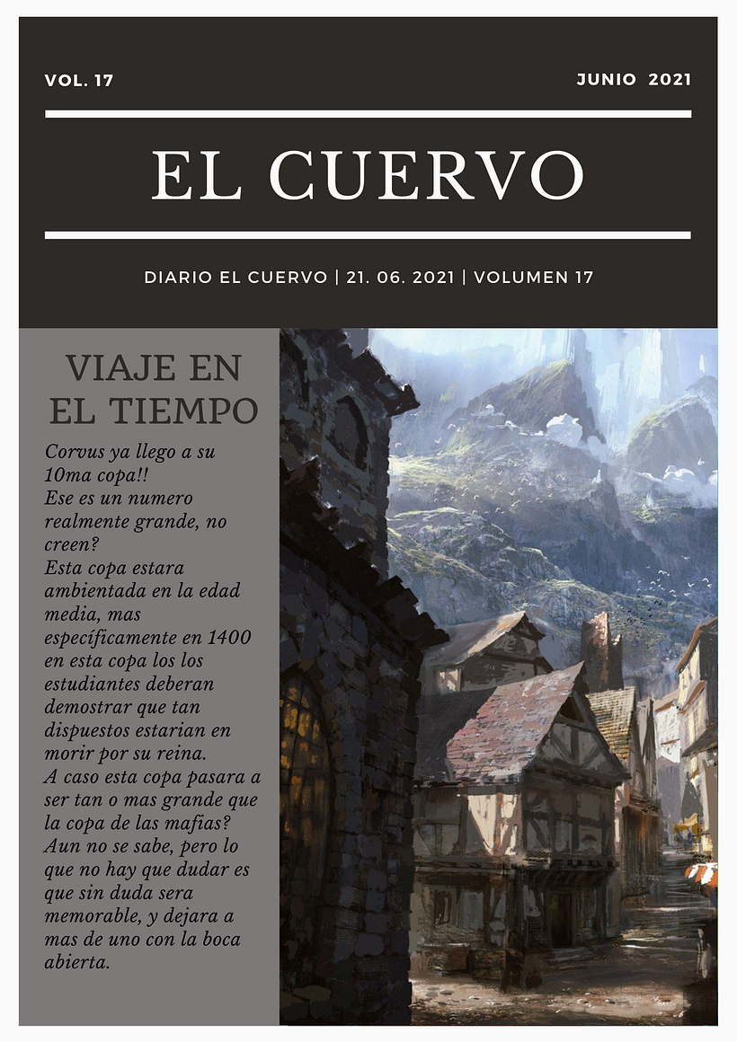 El cuervo || Portada del volumen 17 (Academia Corvus) 1