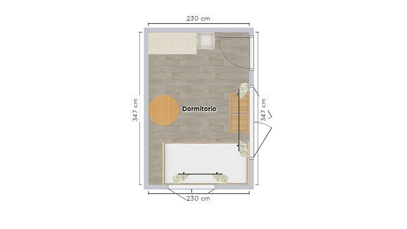 Mi Proyecto del curso: Iniciación al diseño de interiores mi cuarto  5