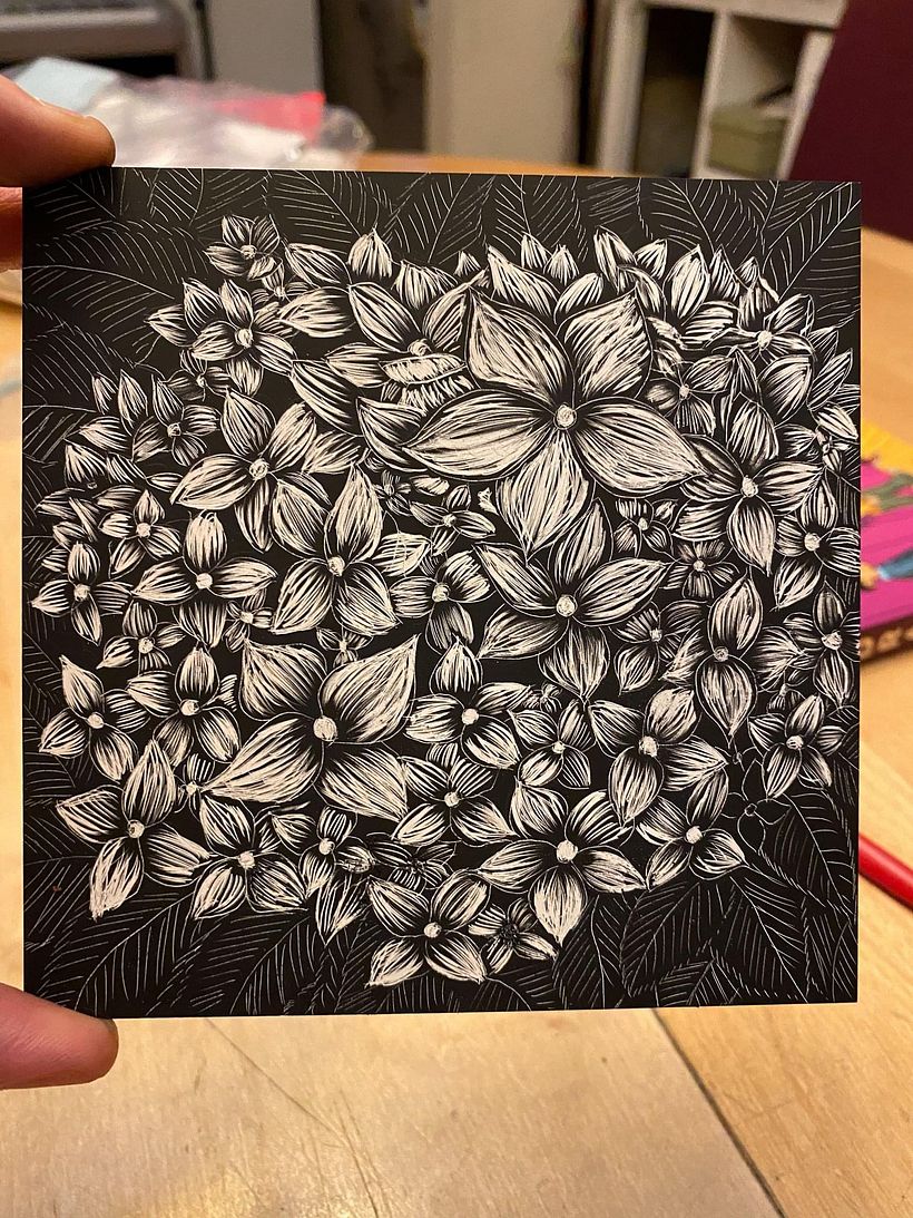 Created on scratch board