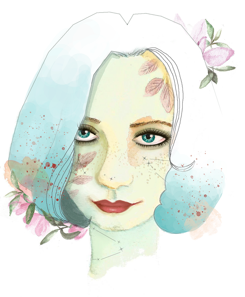 My project in Illustrated Portrait in Watercolor course 2