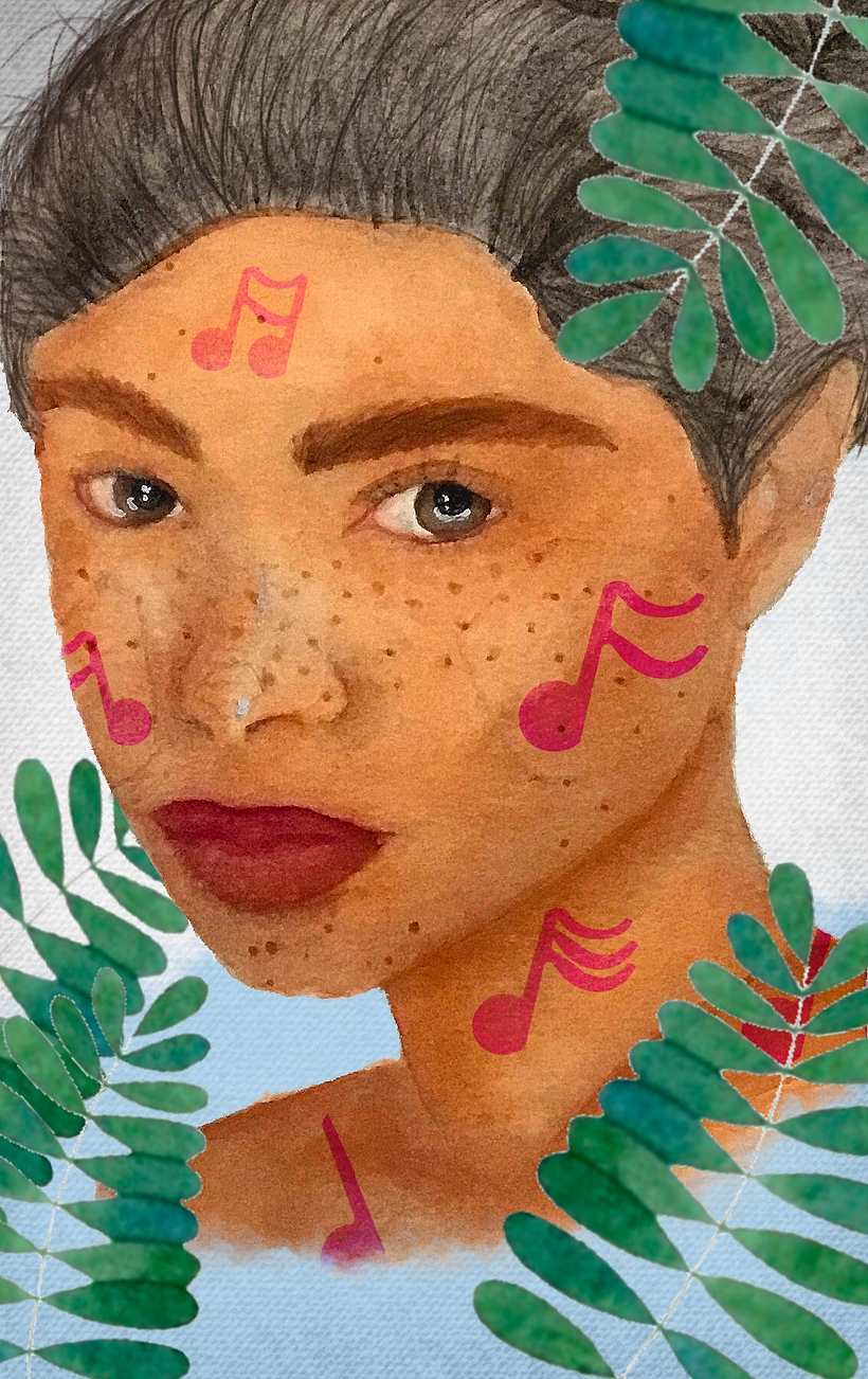 Mi Proyecto del curso: Retrato ilustrado en acuarela 2
