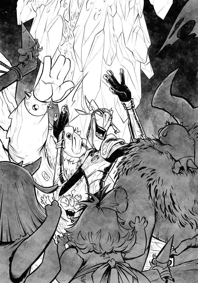 Página de la primer historia dentro del cómic que narra la historia de la primer Trollhunter: Maddrux.