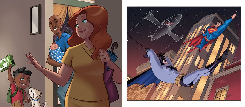 En esta historia se ven diferentes tipos de familias.