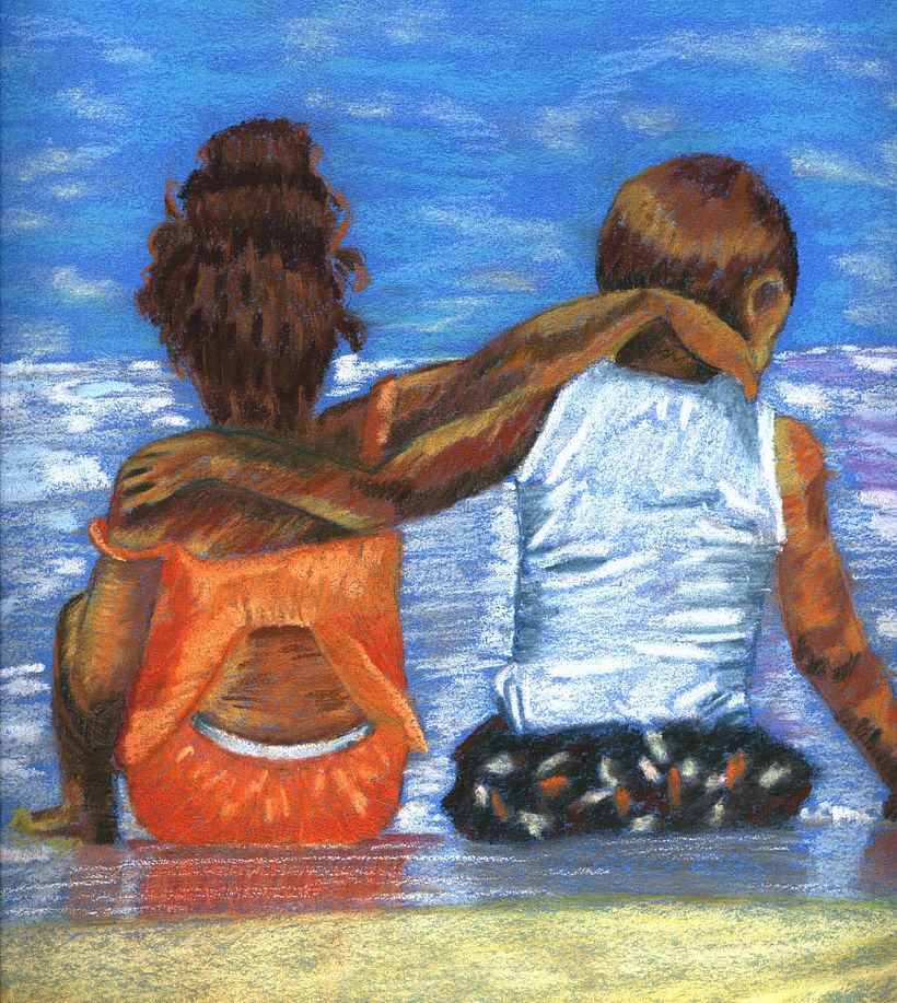 ‘That Look” - done in pastels and charcoal 4