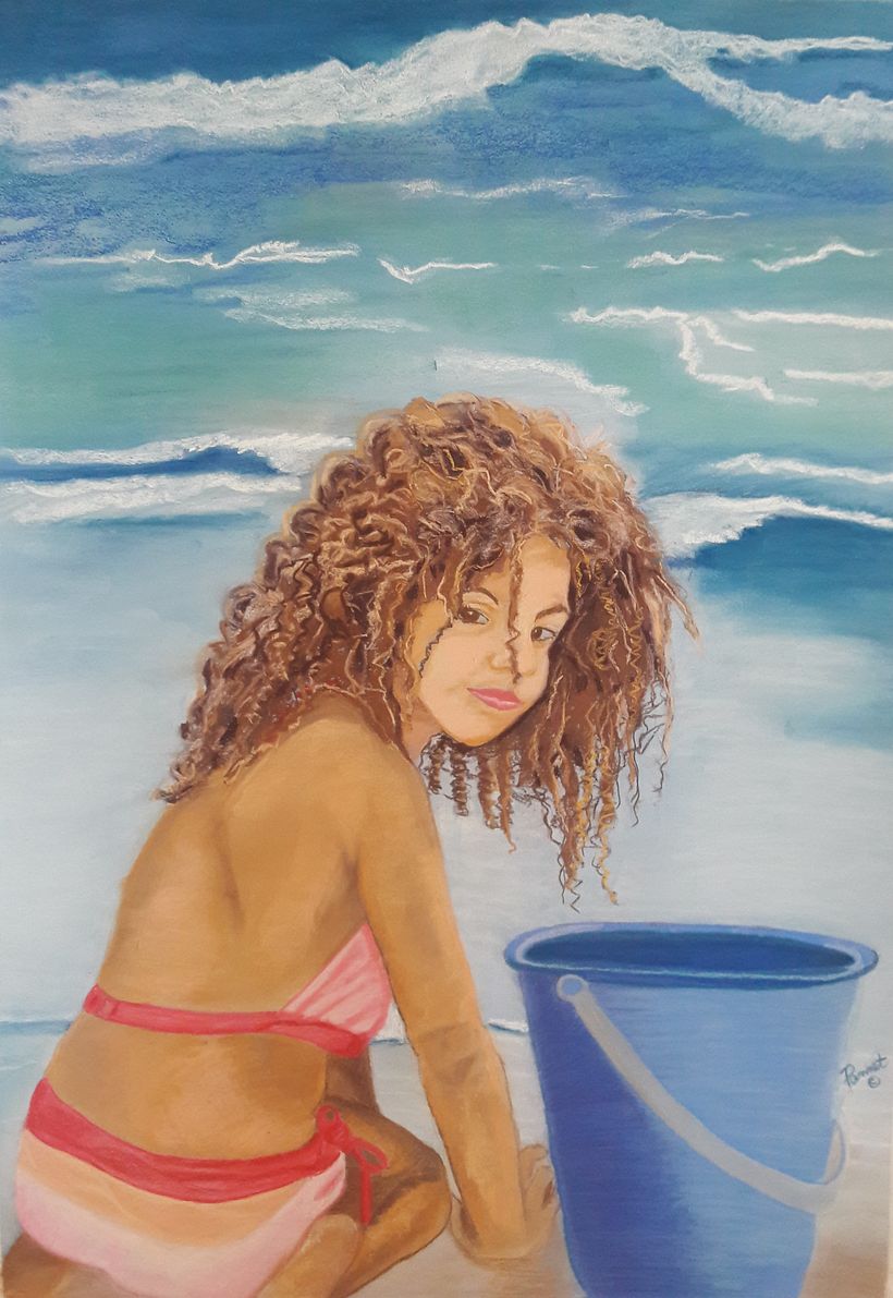 ‘That Look” - done in pastels and charcoal 6