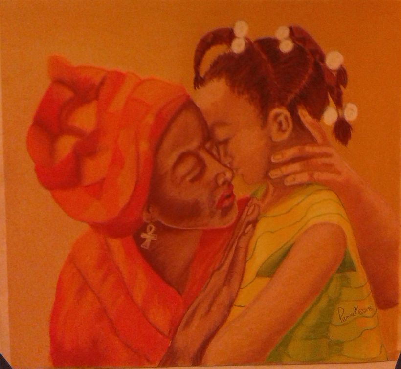 ‘That Look” - done in pastels and charcoal 9