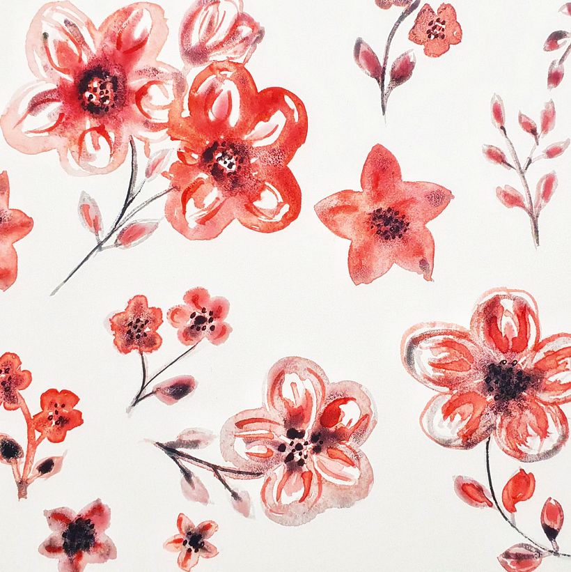 Watercolor flowers