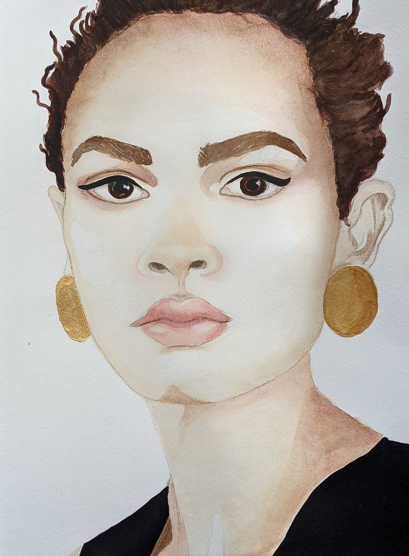 My project in Watercolor Portrait from a Photo course 3