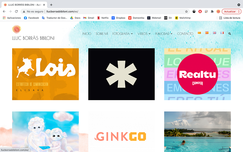 Página web personal como Portfolio profesional 2
