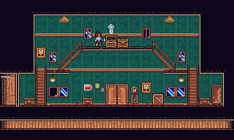 Mi Proyecto del curso - Creación de escenarios pixel art para videojuegos: Mansion tileset 7
