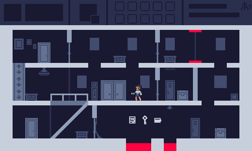 El blocking desde donde parte el tileset. -La idea de añadir la UI se quedó en el tintero-