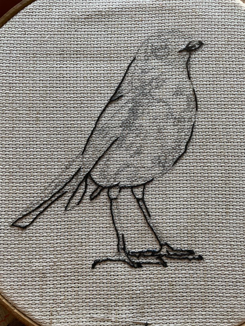 Mi Proyecto del curso: Pintar con hilo: técnicas de ilustración textil 4