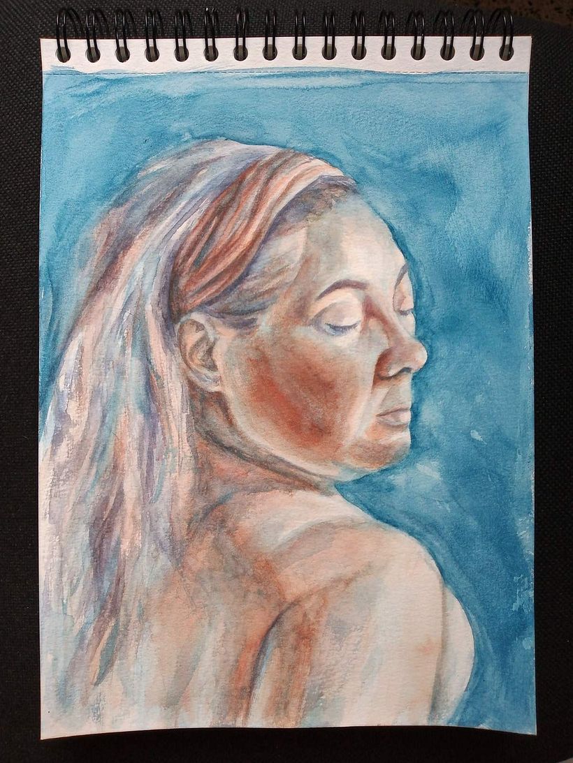Mi Proyecto del curso: Retrato artístico en acuarela 4