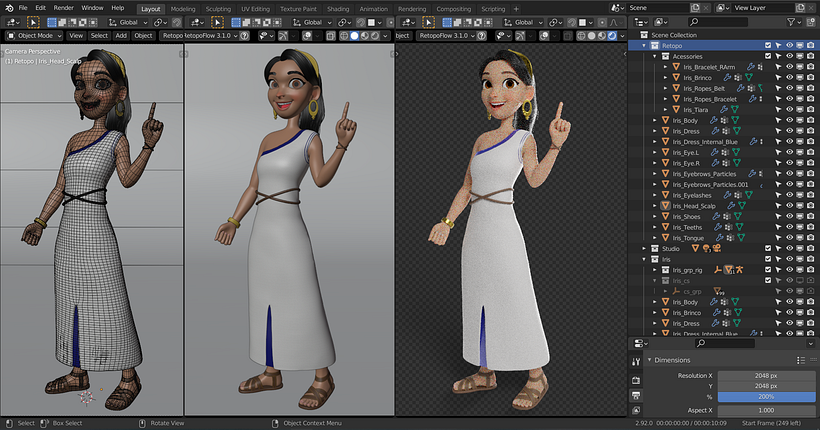 Íris - Blender Viewport