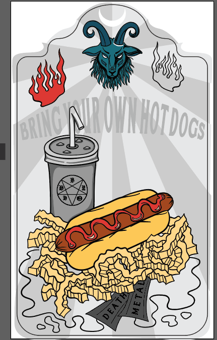 Reflecting Your Style with Illustrator course: Bring Your Own Hot Dogs 4