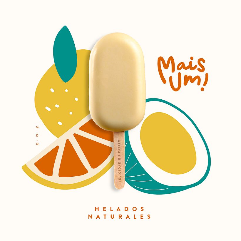 Diseño de identidad / Mais Um: Helados y Dulce de Coco veganos  5