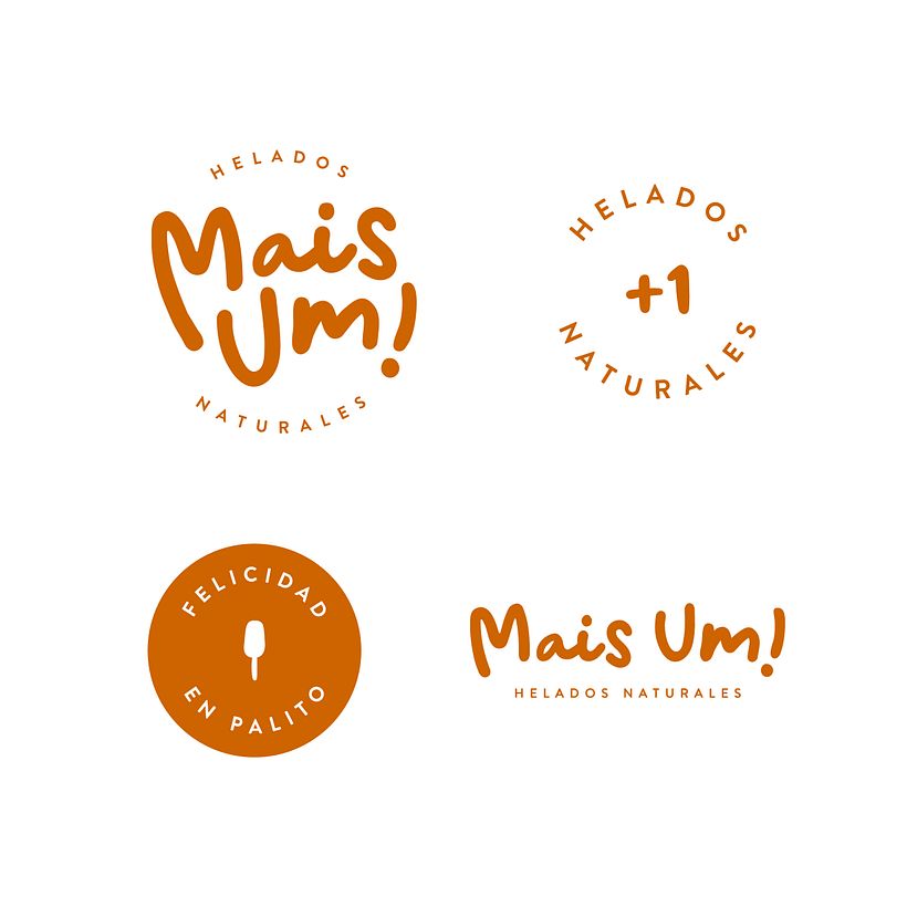 Diseño de identidad / Mais Um: Helados y Dulce de Coco veganos  2