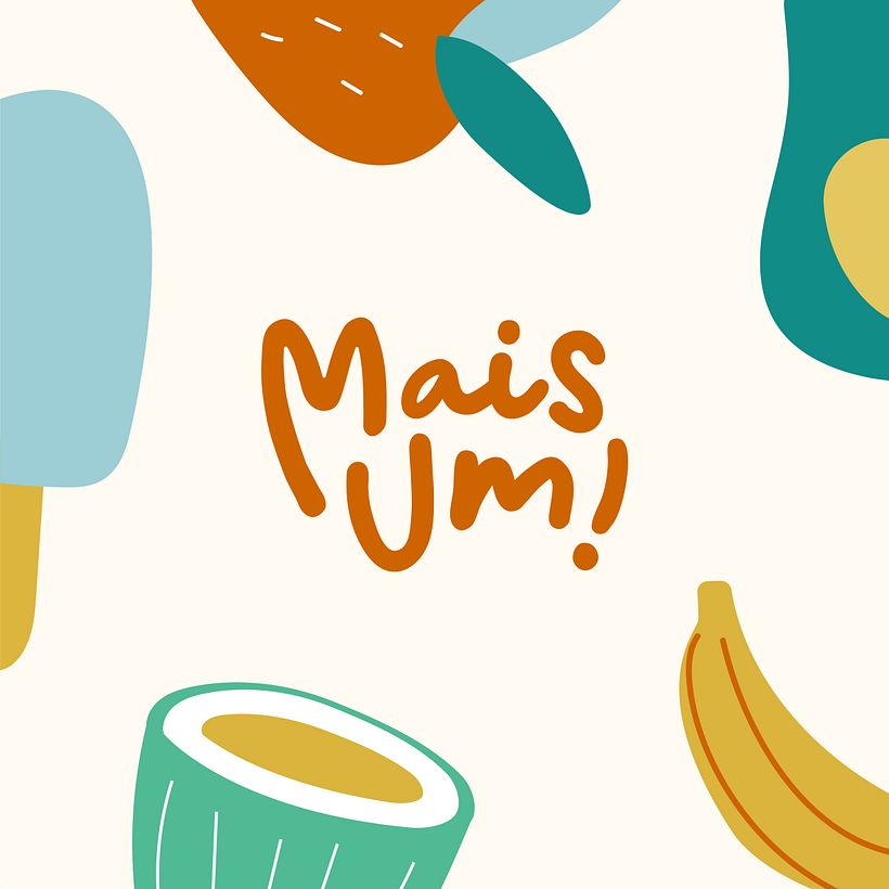 Diseño de identidad / Mais Um: Helados y Dulce de Coco veganos  1