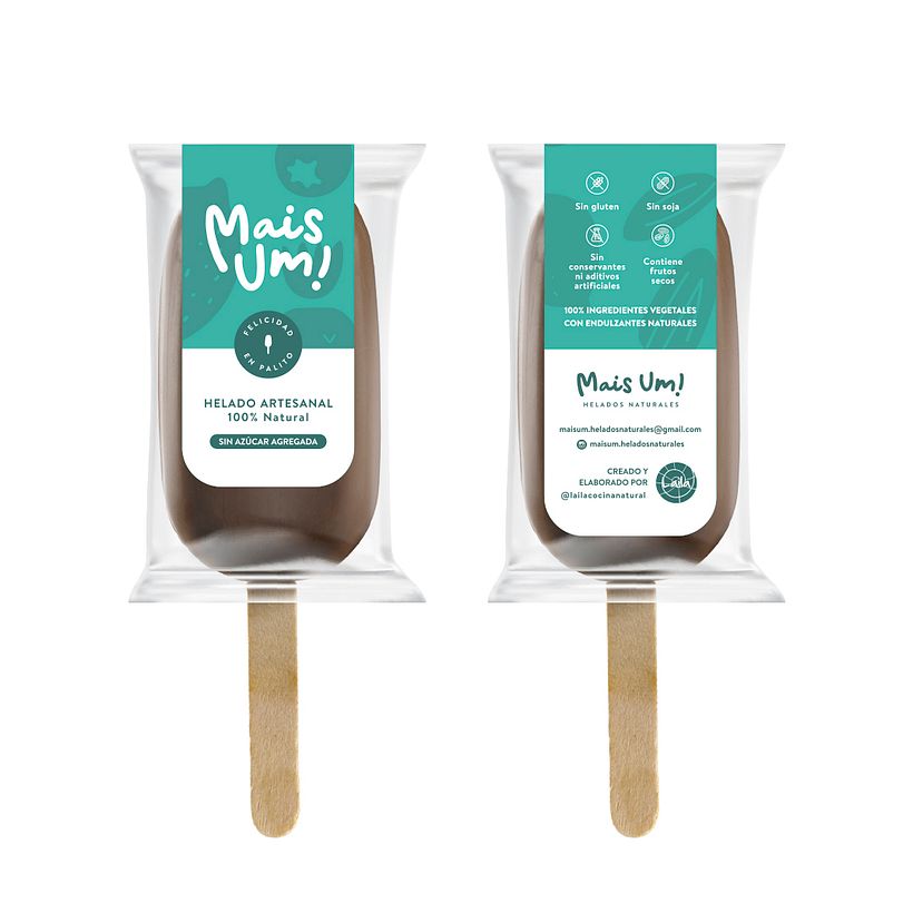 Diseño de identidad / Mais Um: Helados y Dulce de Coco veganos  10