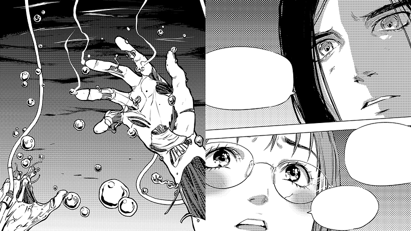 Examples of EUDETENIS’s manga work.