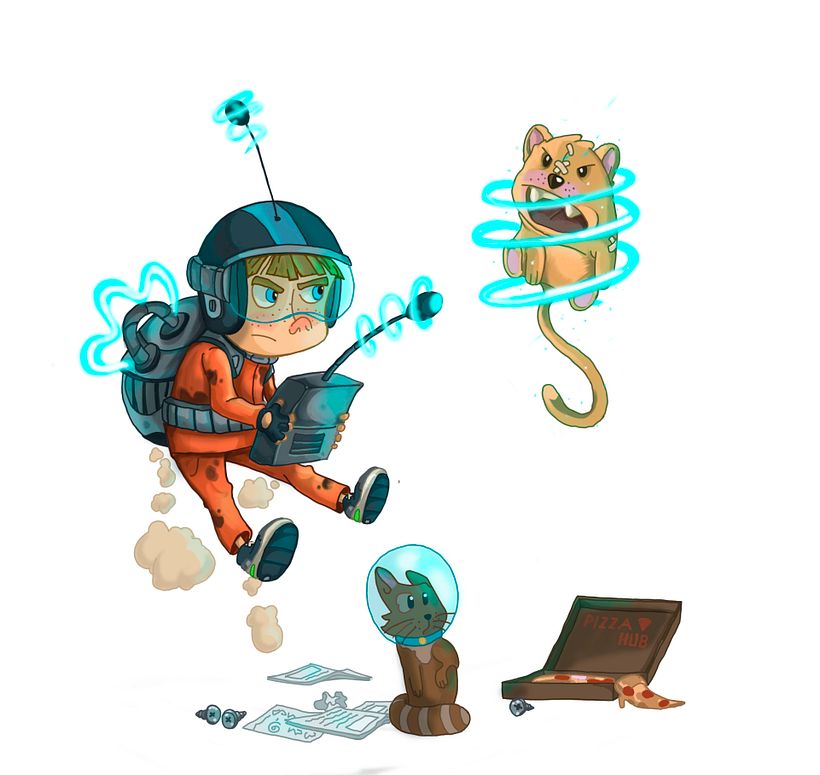 Character Designe-Chico telemático 1