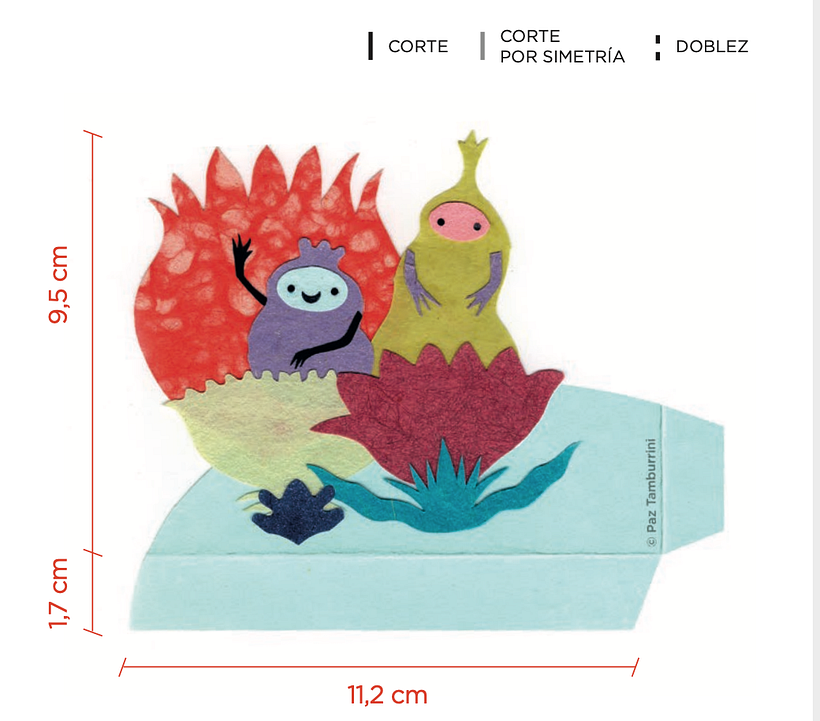 Detalle de una de las plantillas facilitada por Paz Tamburrini.