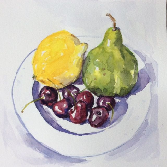 Worked with only watercolour. I was beginning to feel the flow and freedom...