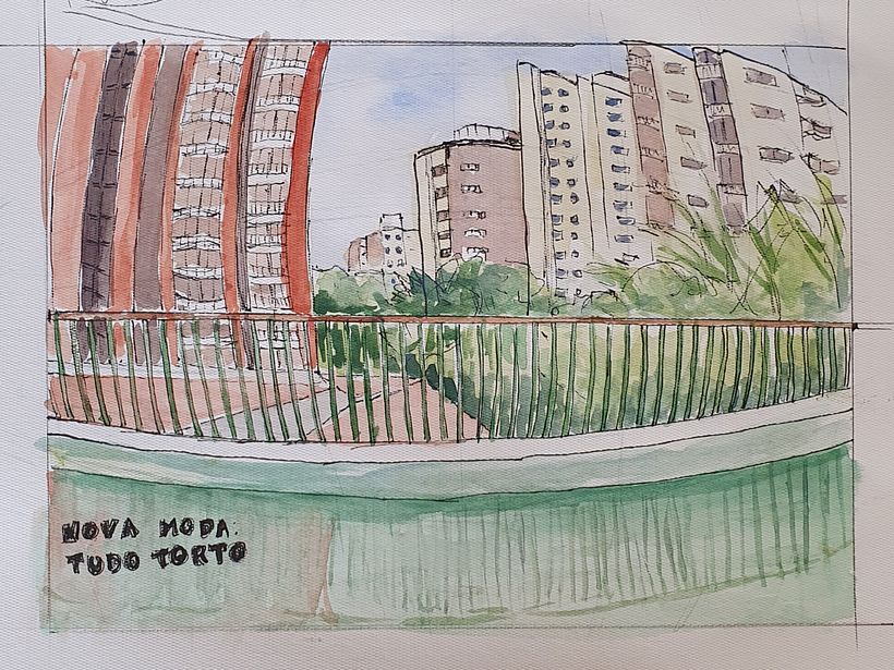 Meu projeto do curso: Urban Sketching: expresse o seu mundo com uma nova perspectiva 1