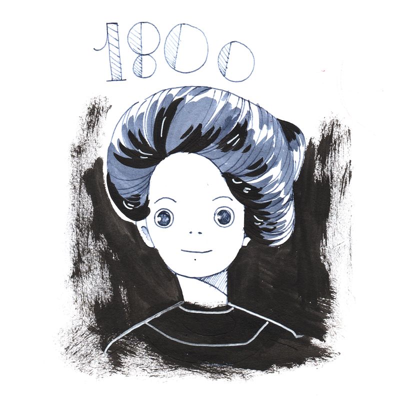 Black, blue, white. 1