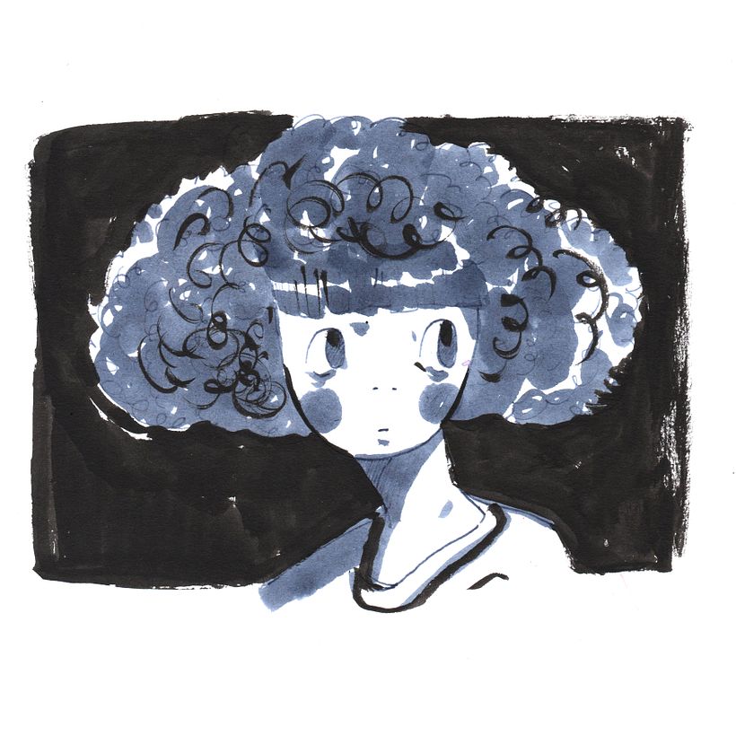 Black, blue, white. 2