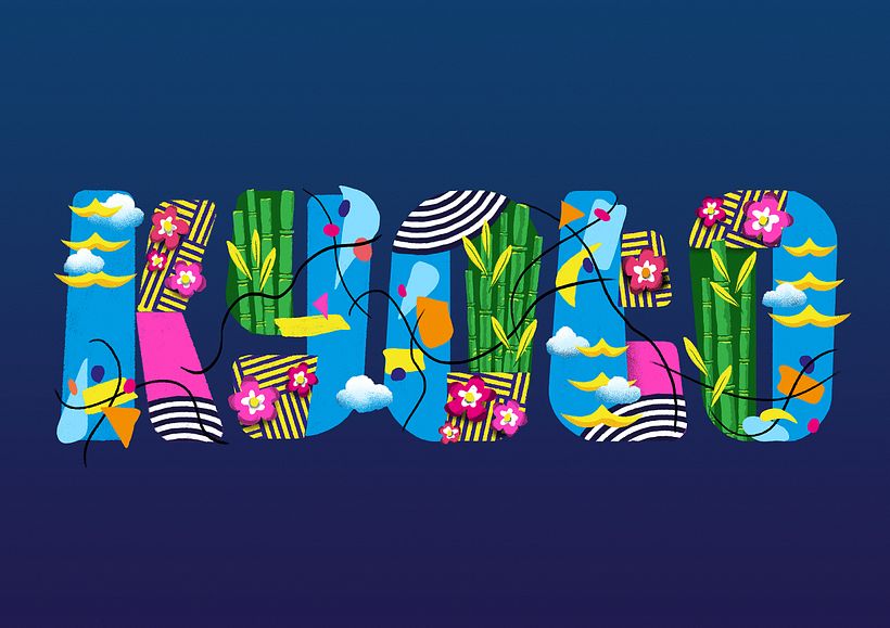 Kyoto - Illustrated Digital Lettering course 1