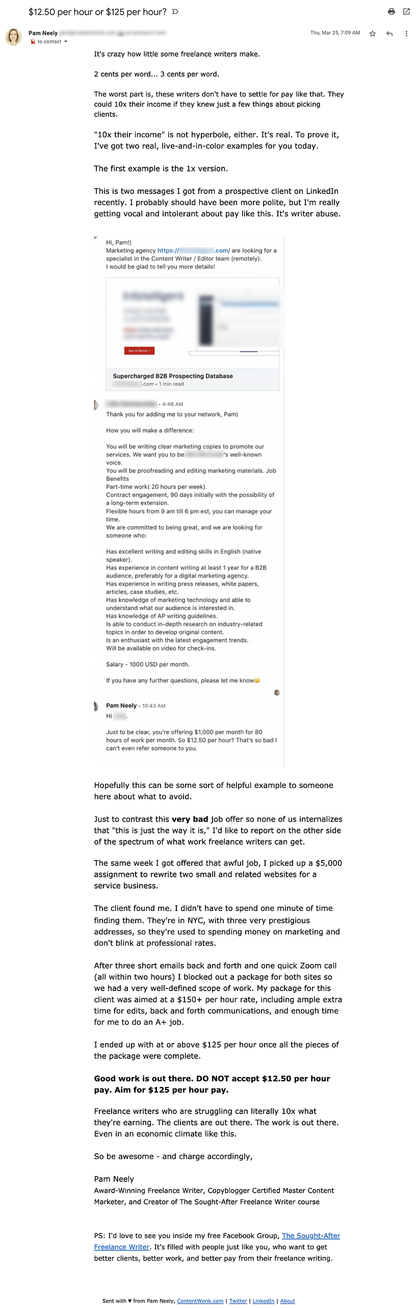 An issue from my email newsletter about a 10x difference in pay 3