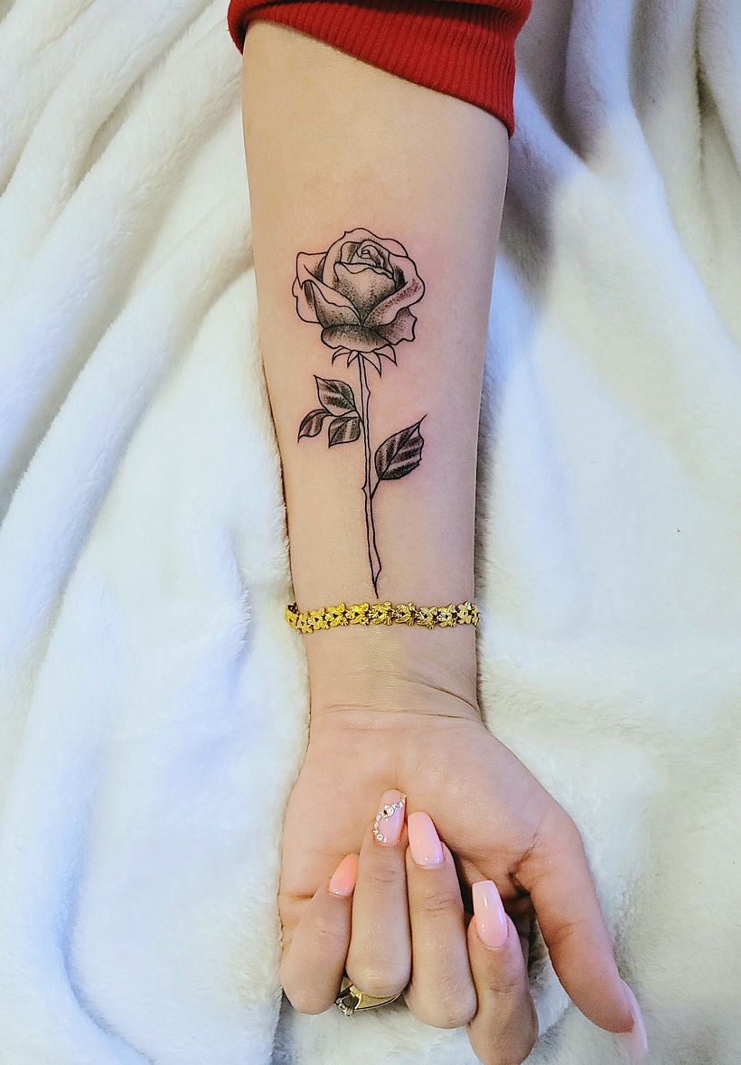 it was a little challenging but I liked the results. ( I practiced like 1 month on fake skin before doing this )