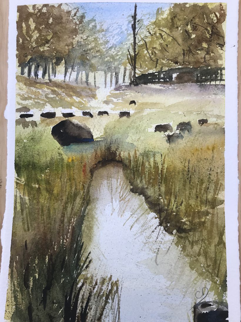 Mon projet du cours : Paysages naturels à l’aquarelle 1