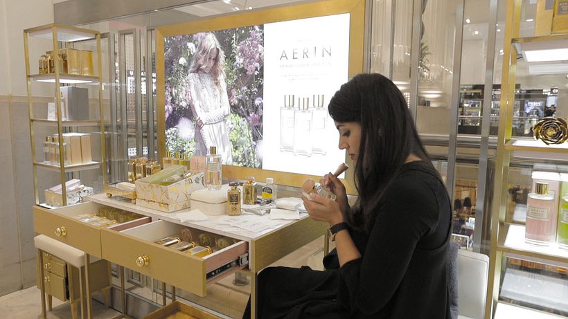A collaboration with Estée Lauder, AERIN at Harrods, Harvey Nichols and Selfridges 1