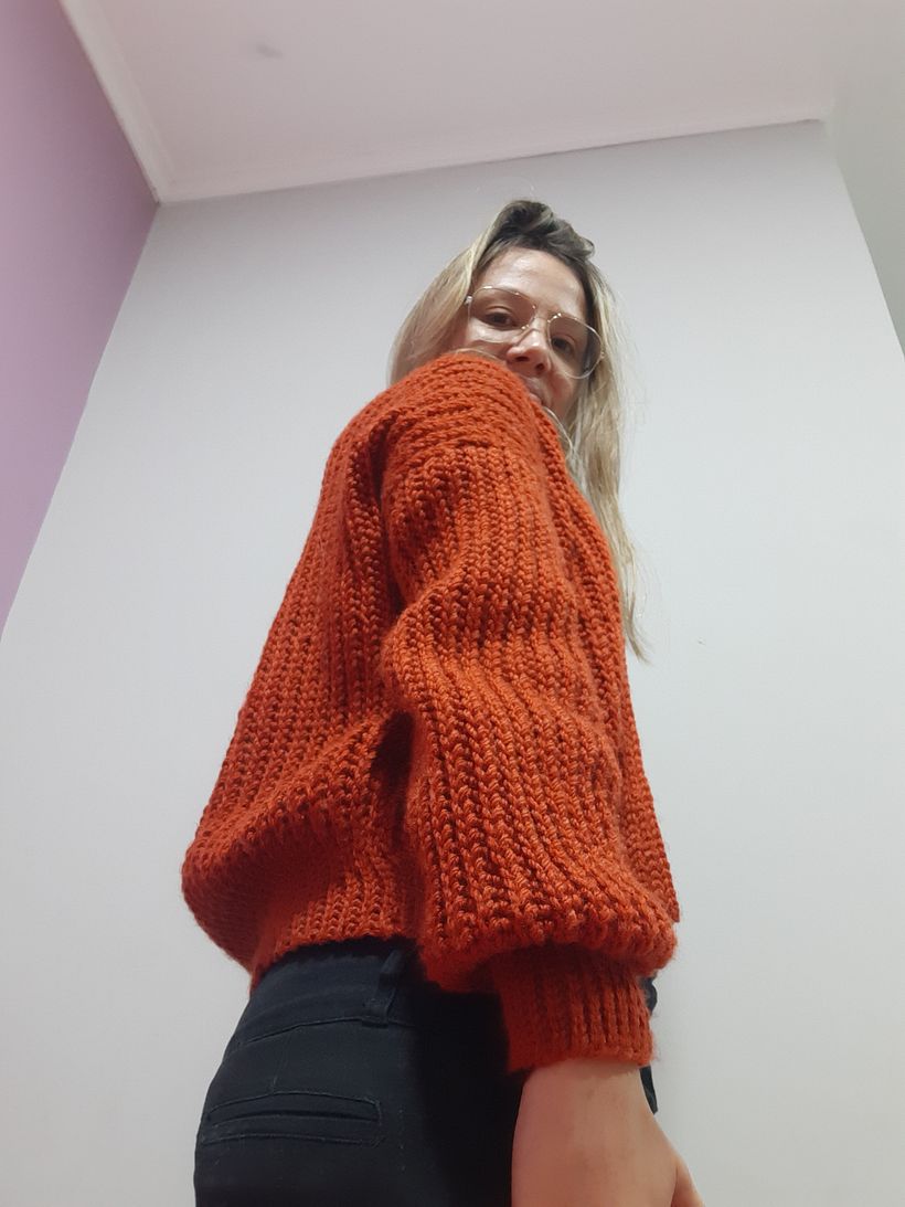 Mi Proyecto del curso: Crochet: crea prendas con una sola aguja 4