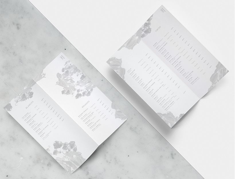 ATRIO BIANCO | Menu Bianco Osteria - Illustrazione tradizionale