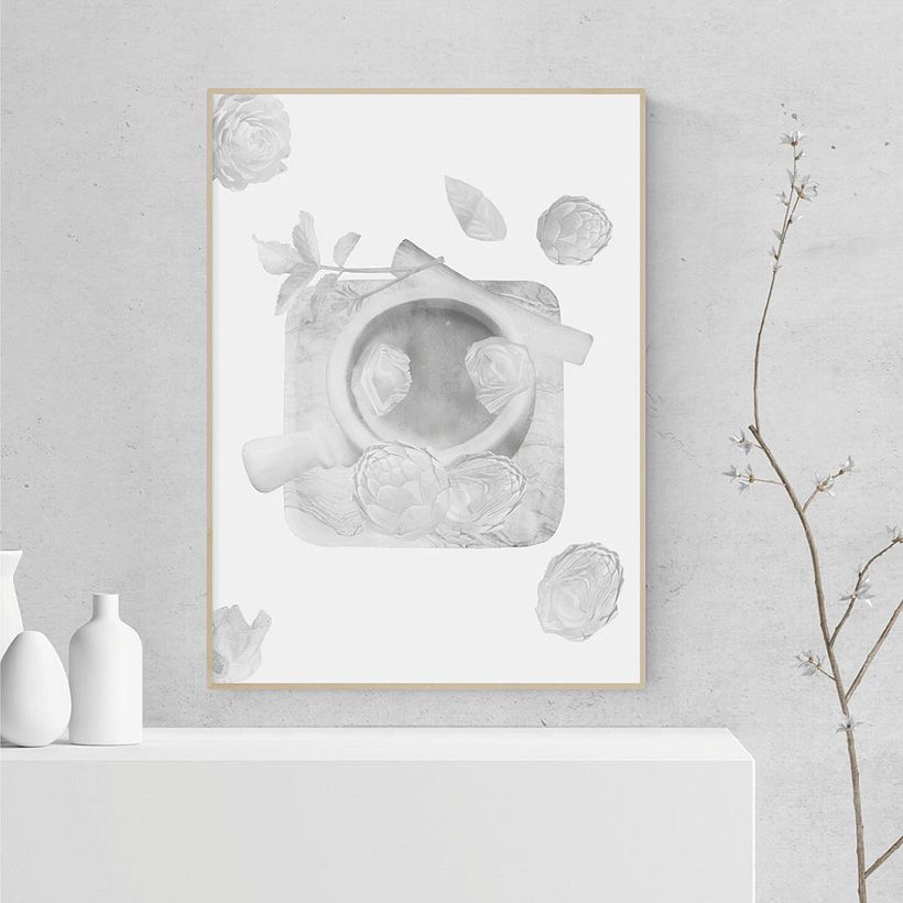 ATRIO BIANCO | Menu Bianco Osteria - Illustrazione tradizionale