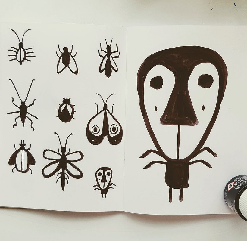 Insectes encre