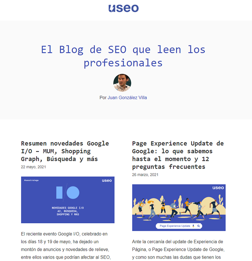 USEO - El blog de SEO que leen los profesionales 1