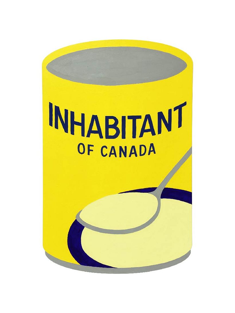 Pop art Canadiana, hand-painted with acrylic and One Shot enamel paint on 1/4" baltic birch