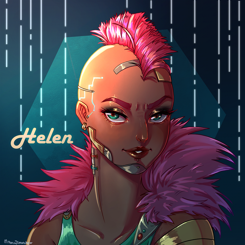 Helen oc de Soy Mila Ortiz